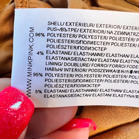 NWT MINKPINK Meknes Ruched mini VELVET DRESS - Picture 10 of 11